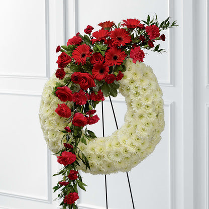 Graceful Tribute Wreath –  House Of Flowers, Worcester MA