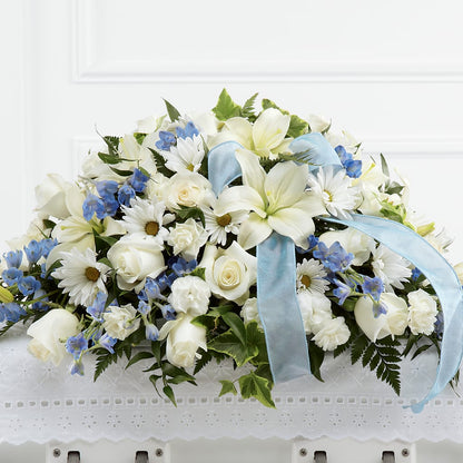 Tender Treasure Casket Spray –  House Of Flowers, Worcester MA