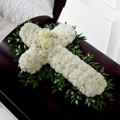 Peaceful Memories Casket Spray (Standard) –  House Of Flowers, Worcester MA