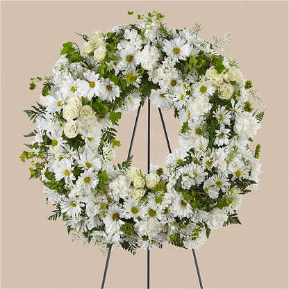 Faithful Wishes Wreath –  House Of Flowers, Worcester MA