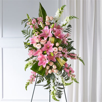 Elegant Embrace Standing Spray –  House Of Flowers, Worcester MA