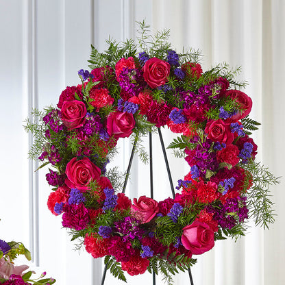 Calming Colors Wreath –  House Of Flowers, Worcester MA