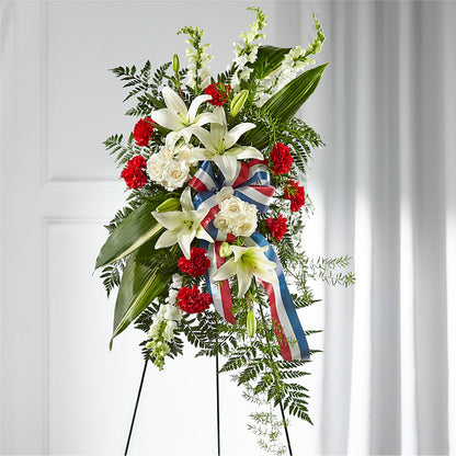 Stars of Life Standing Spray –  House Of Flowers, Worcester MA