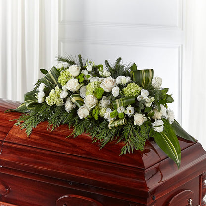 Hopeful Gesture Casket Spray –  House Of Flowers, Worcester MA