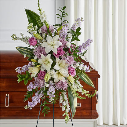 Grateful Hearts Standing Spray –  House Of Flowers, Worcester MA