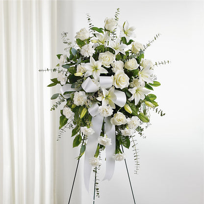 With Care Standing Spray –  House Of Flowers, Worcester MA