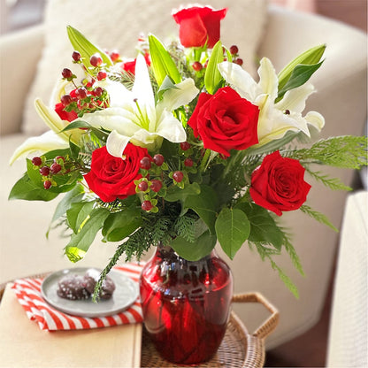 Evergreen Delight Bouquet –  House Of Flowers, Worcester MA