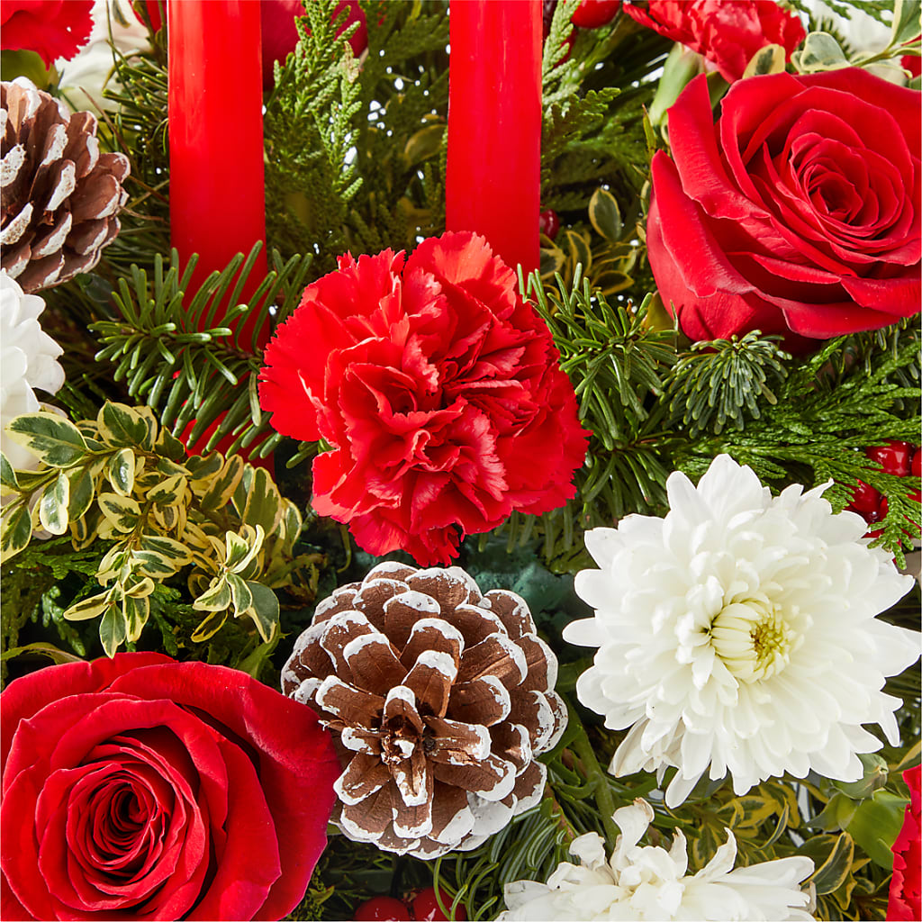 Holiday Soiree Centerpiece –  House Of Flowers, Worcester MA
