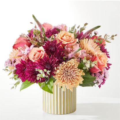 Berry Cobbler Bouquet with Ivory Vase –  House Of Flowers, Worcester MA
