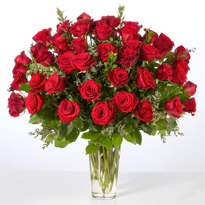 Forever Yours Fifty Stem Red Rose Bouquet –  House Of Flowers, Worcester MA