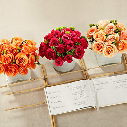 Dawn Rose Centerpiece –  House Of Flowers, Worcester MA